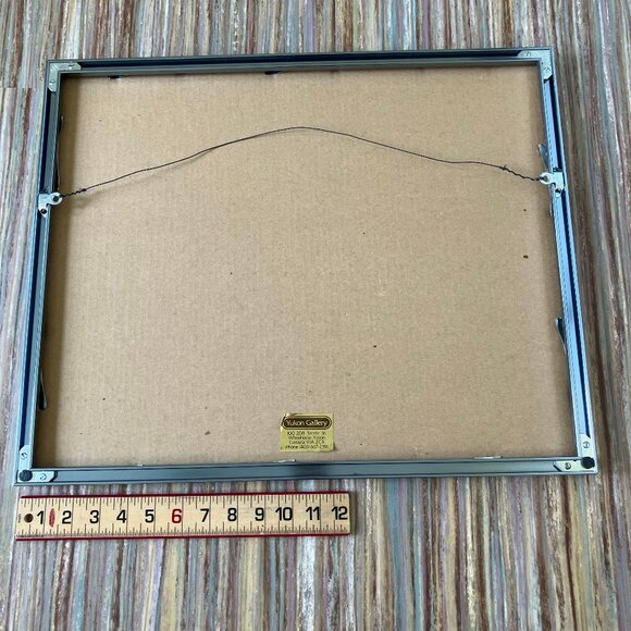 Boundary Bay Framed Art Print Jeane Duffey Mountain Lake Scene Vintage Art - Picture 5 of 5